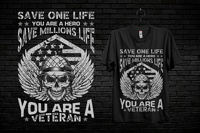 Veteran T-shirt Design army best design best service black t shirt custom custom t shirt design design design service graphic design illustration militery shirt t shirt t shirt design t shirt design service vector veteran veteran t shirt design