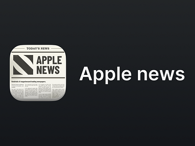 Apple News - App icon redesign concept #36 app branding design graphic design illustration logo typography ui ux vector