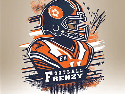 Football Frenzy american art artist artwork design football football fans frenzy illustration players printable rastert to vector sports tracing tshirt tshirt design vector vector illustration vector trace vectorize