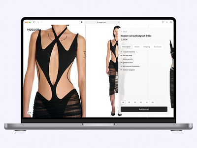 Mugler E-Commerce Concept concept design e commerce mobile store ui ux web website