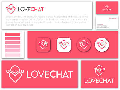 Lovechat logo or dating app-unused abstract logo black and white logo brand identity chat software colorful messaging logo dating app ecommerce free graphic design hire logo designer letter mark monogram logo design logo designer logo ideas logo inspirations love chat message app simple technology typography