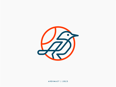 Monoline Bird (Design for sale!) animal bird branding design design for sale graphic design icon illustration logo monoline simple vector