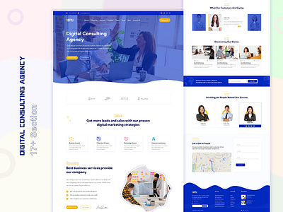 Digital Consulting Agency in Figma / Photoshop file agency animation app appdesign branding design digital agency graphic design logo motion graphics personal website template ui uitrends userexperience userinterface uxdesigner webdesign website webtemplate