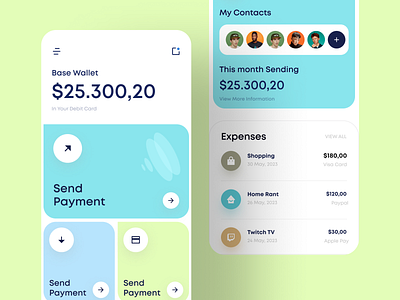 Fintop Finance App app design awe bank finance ios mobile app money transfer ux design