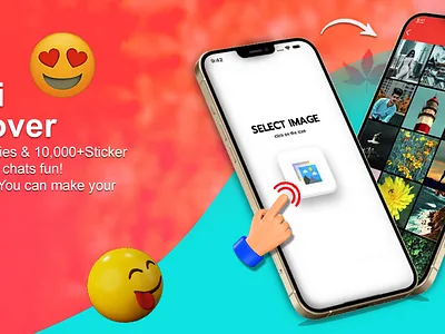 Emoji Remover App app application graphic design mobile ui ui designs ui ux user interface