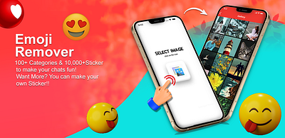 Emoji Remover App app application graphic design mobile ui ui designs ui ux user interface