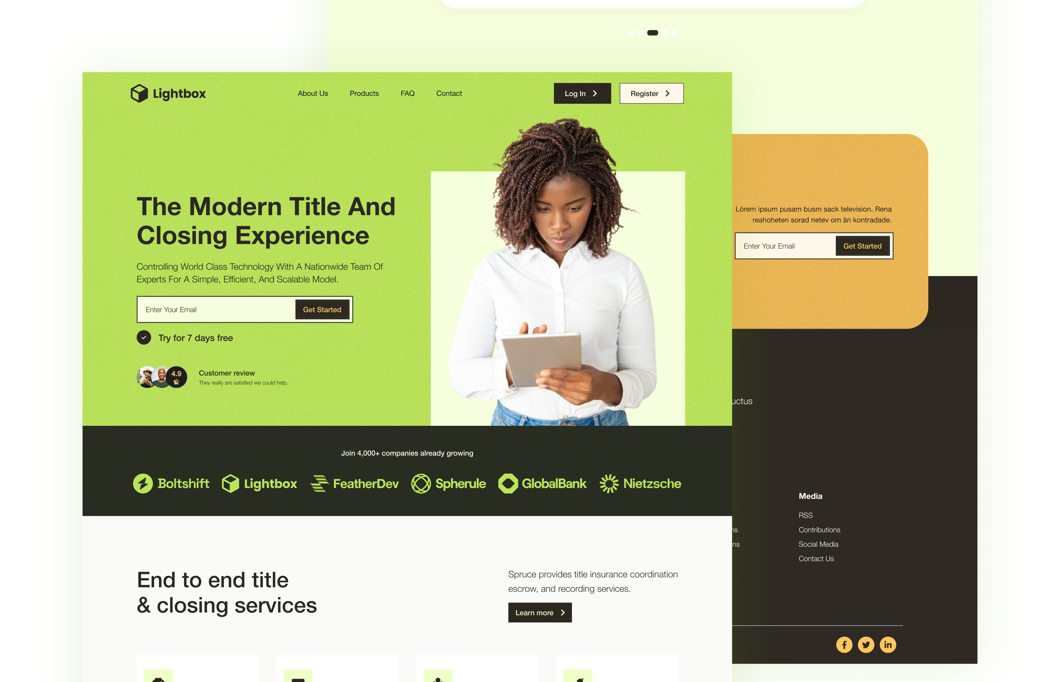 Landing Page Freestyle figma graphic design minimal ui ux