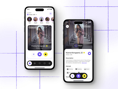 Dating App app dating mobile ui ux