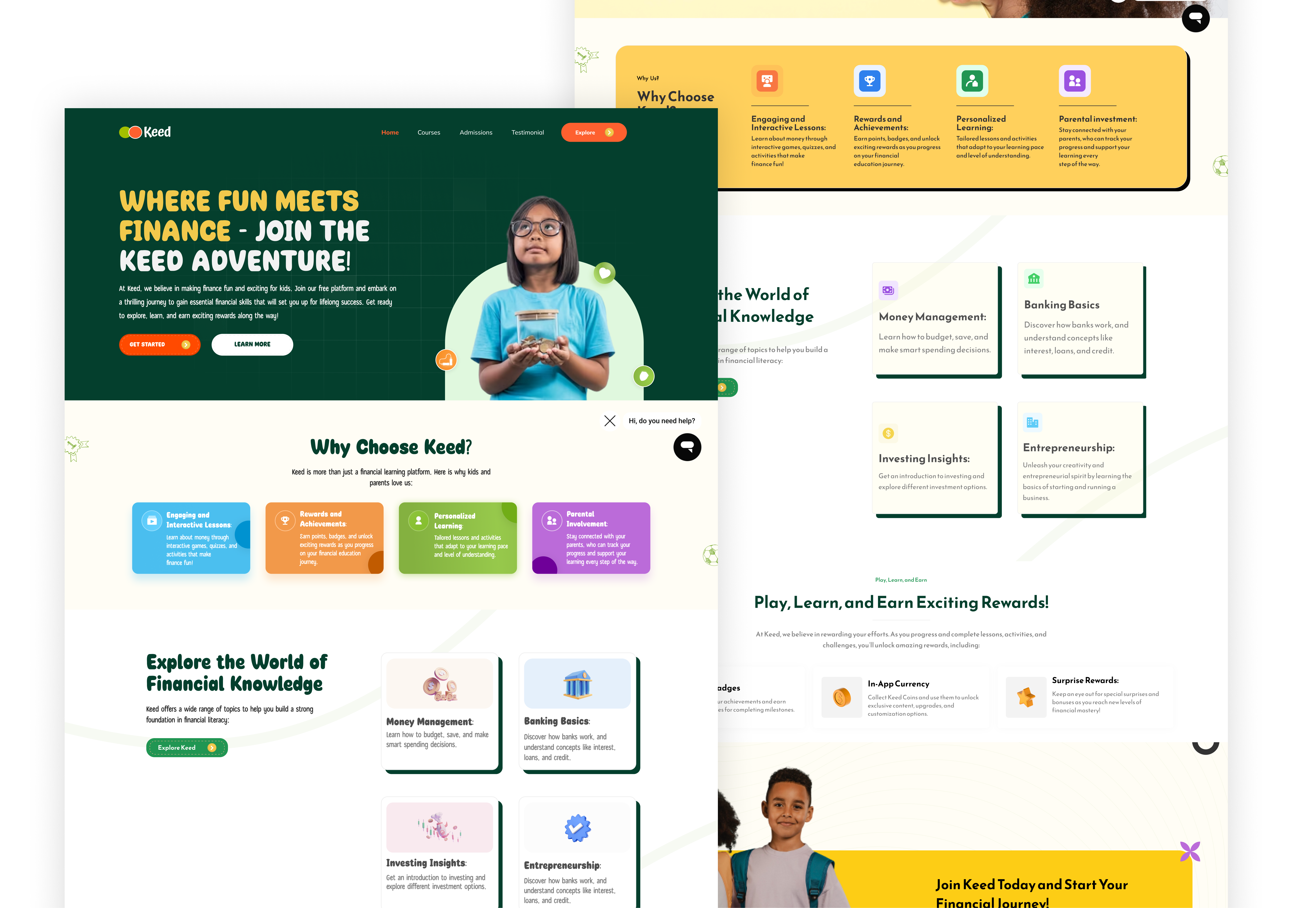 Keeds aesthetic design figma graphic design minimal ui ux