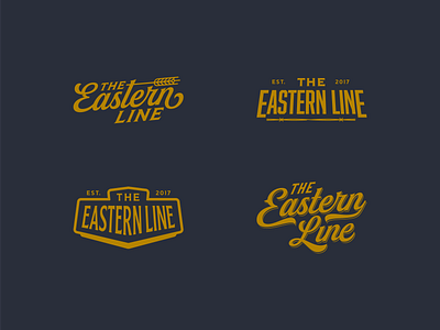 The Eastern Line country design gold graphic design logo merch