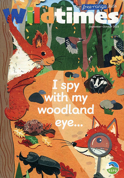 Eye-Spy X Vicky Scott children editorial magazine nature papercraft