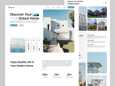 Real Estate Website for oemah agency apartment building clean design hotel house properties property property management property website real estate real estate agency real estate website realtor residence ui design web design website website design