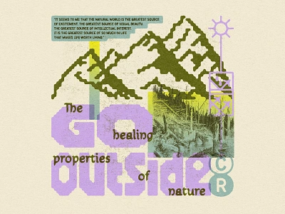 Go outside corfe beasts of england custom type david attenborough design graphic design illustration illustrator lettering mountain illustration nature outdoor design outdoor illustration pixel illustration pixel type type typography