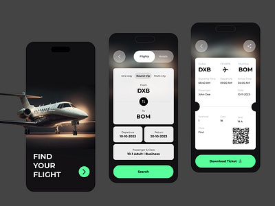 Flight Booking App app booking flight mobile product design ui ux