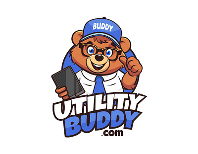 Utility Buddy logo cartoon design graphic design illustration logo mascot ui ux vector