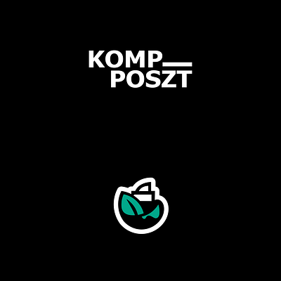 KOMP POSZT (Komp means ship, Komposzt means Compost) compost eco graphic design logo logo design ship