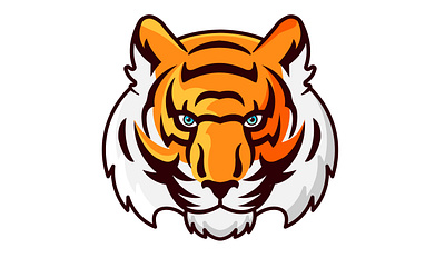 Mascot or Logo design adobe illustrator advertise branding design graphic design illustration logo logo design mascot tiger vector
