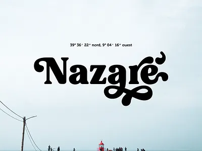 Nazaré Typeface ads banner font nazare nazaré portugal surf typeface typo