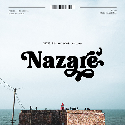 Nazaré Typeface ads banner font nazare nazaré portugal surf typeface typo