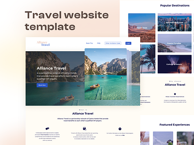 Travel Website Landing Page designer landing landing page travel website ui ui ux uidesigner user interface webdesign website websitedesigner