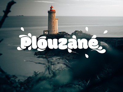 Plouzané typeface ads banner bretagne font france phare plouzane social typeface typo