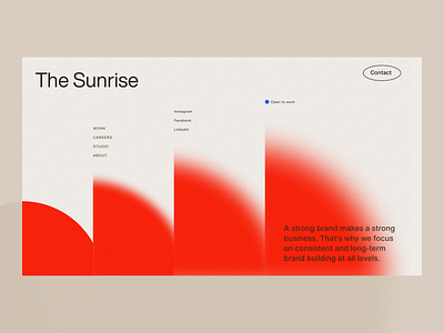 The Sunrise - hero section challenge 05/15 branding design graphic design hero landing page ui ux web