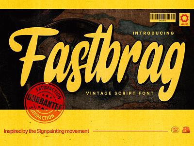 Fastbrag – Vintage Script Fonts advertising branding classic design download font fonts graphic design insignia logo poster retro sign typeface typography vintage