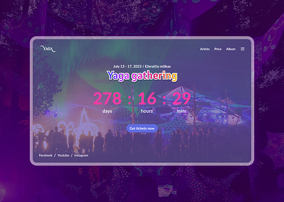 Countdown Timer | Daily UI #014 concert countdown dailyui design festival figma timer uidesign waiting webdesign