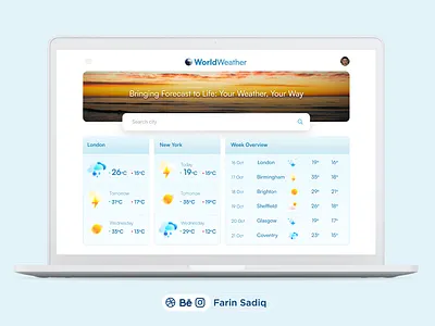 Weather Web UI ui ux dsign weather weather web web ui