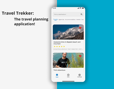 Travel Trekker: The travel planning application android hi fi high fidelity lo fi low fidelity mobile prototyping sketches travel ui ux ux research wireframings