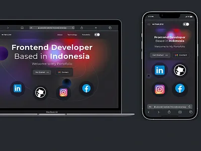 Landing Page Portofolio design figma landing page nextjs orbit planet portofolio ui web
