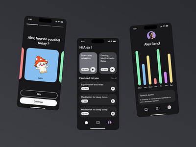 Your Mood App app design minimalist mobileapp mood product design simple ui ux