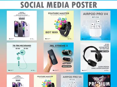 Social Media Poster ads ads design advertising design banner banner ads branding branding design card design cover design design flyer design gadget poster graphic design logo design manipulation poster poster poster ads poster design social media design social media poster