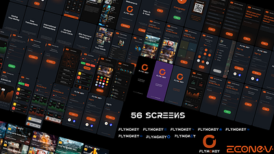 🏦 Bank APP / 💵 Money Transfer UI 56 screens by econev app bank branding design econev evgheniiconev fintech lizzardlab ui ux vector