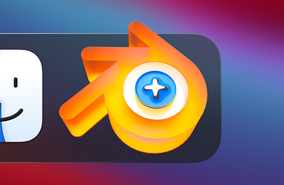 Blender+ macOS Icon 3d app icon b3d blender icon inspiration macos skeuomorphism