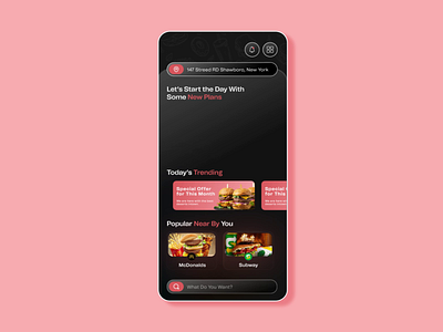 Food Ordering App UI Animation animation app design food and drink food app food delivery food delivery application food order mobile app design motion graphics restaurant app ui