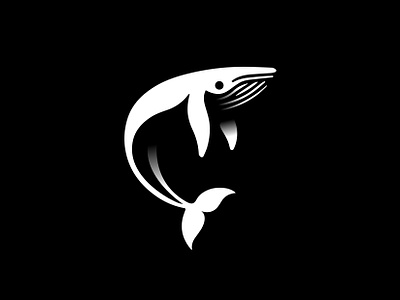 WHALE - LOGO branding design fish icon identity illustration logo marks ocean sea symbol wave whale whales white