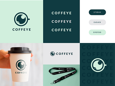 Coffee and Eye - Logo Branding Design Exploration beans brand branding cafe coffee coffeeshop design designer eye green hire inspiration logo logo design product project ux