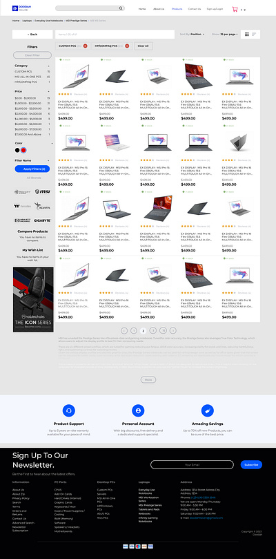 E-commerce | Product filter branding graphic design ui