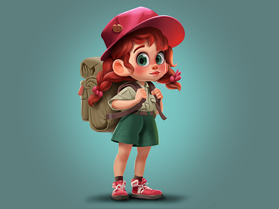 Enchanted Scout - Evie 2d 2d art 2d artist 2d artwork character character artist character design game character game characters games illustration pc games