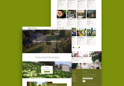 Sharpham Trust website design