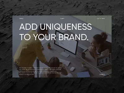 Brand Agency Website animation b2b brand brand agency brand strategy branding graphic design homepage identity inspiration logo minimal modern design motion graphics saas simple ui typography ui ux website design