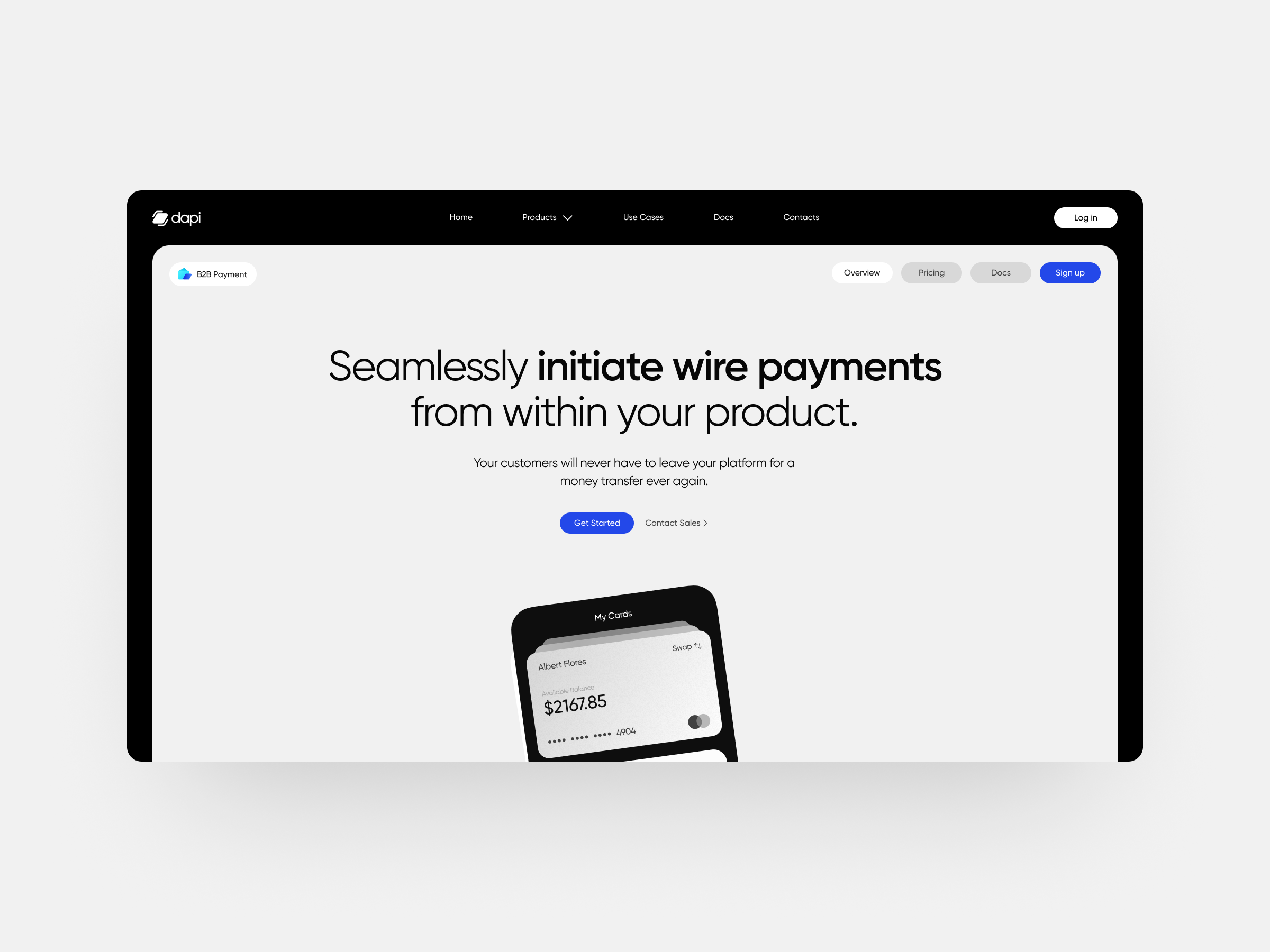 Dapi Website Concept animation app bank banks branding chase dapi design fintech graphic design inspiration minimal motion graphics payment ui ux website