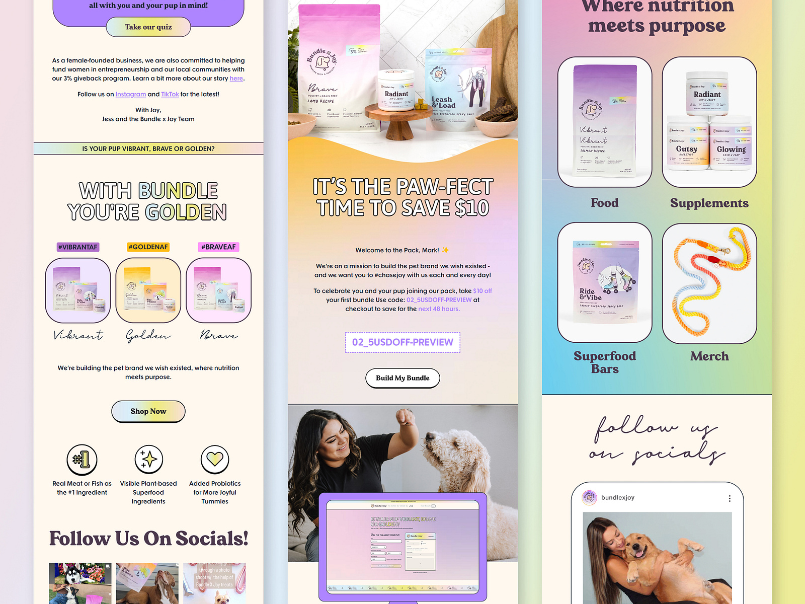 Bundle x Joy Newsletter Design by Flowium on Dribbble