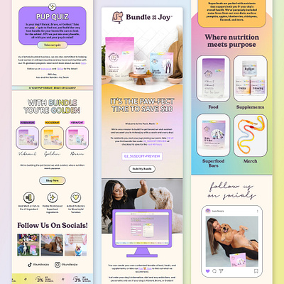 Bundle x Joy - Newsletter Design email email design email marketing email template emailer graphic design newsletter newsletter design newsletter template