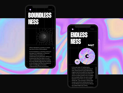 Infinity | Mobile layouts 3d animation behance design experience figma motion graphics ui user experience web web design
