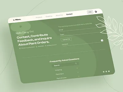 Contact Page - UI Design challenge challenge28 dailyui design desktop interface ui uxui website