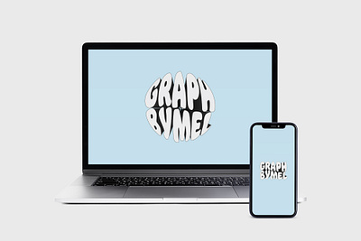 LOGO GRAPHBYMEL adobe illustraor graphic design logo