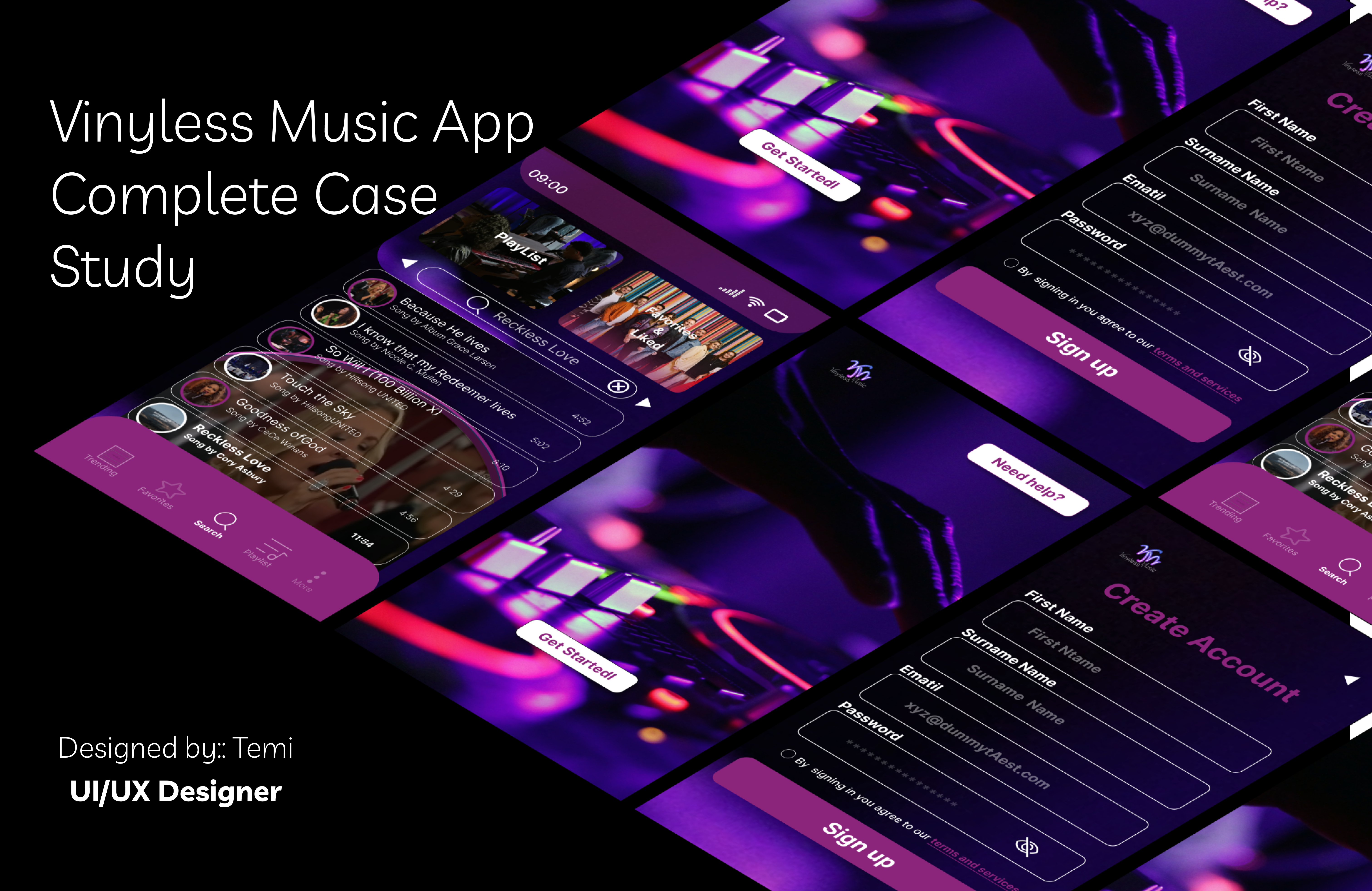Vinyless Music App~Complete CASE STUDY app appdesign casestudy branding casestudy creative design design graphic design interactiondesign mobile app productdesign protoypes ui uiinspiration uiux productdesign userexperience userinterface userexperience ux uxinspiration wireframes