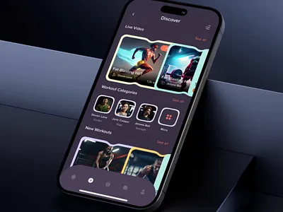 BodyBlitz - fitness mobile app UI Animation application design mobile app ui ui animation uiux ux